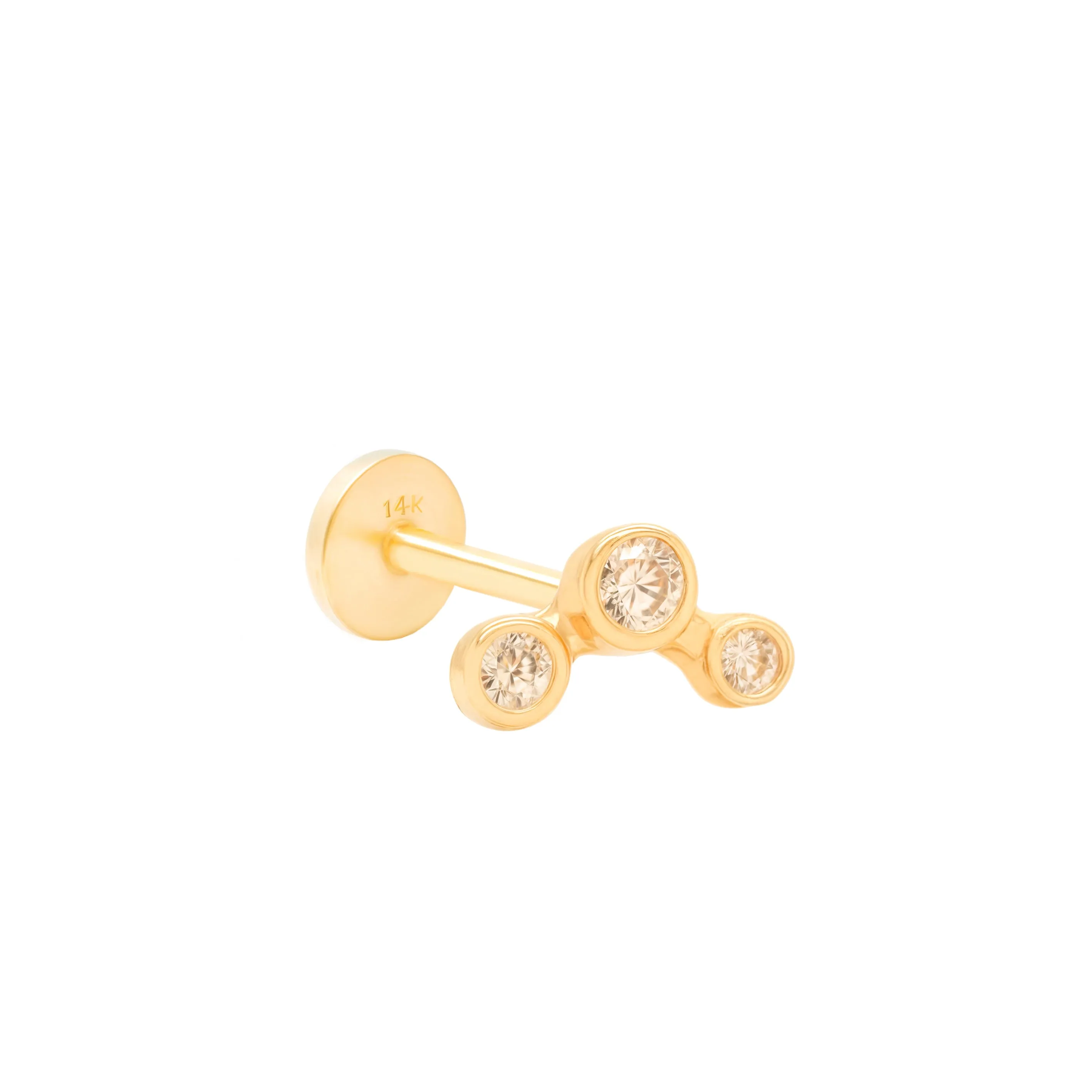14K Mini Arch Bezel Piercing