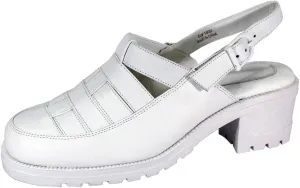 24 Hour Comfort Cora Women's Wide Width Comfortable Leather Slingback Clogs