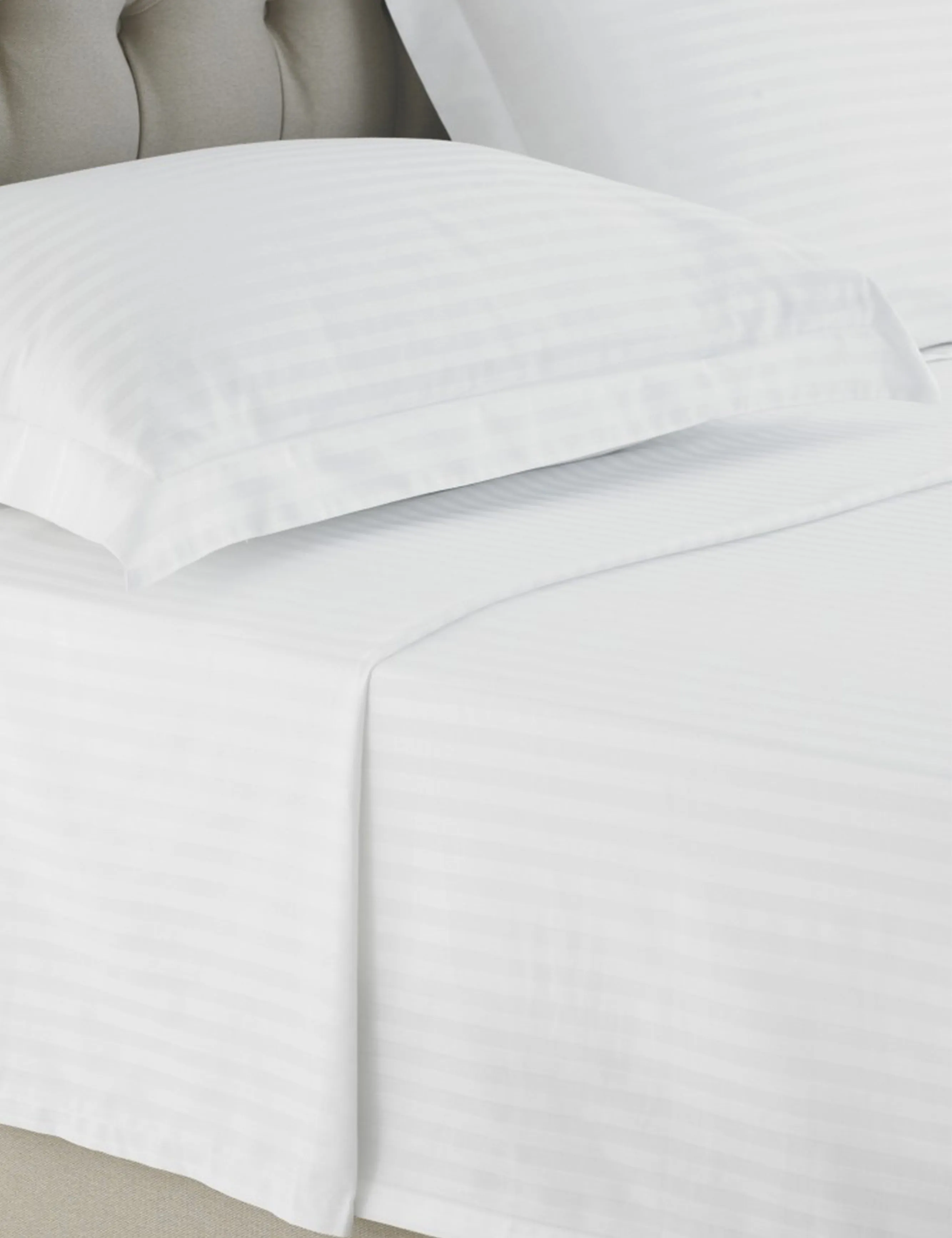 250 TC 1cm Stripped Sateen Bedsheet (Flat)