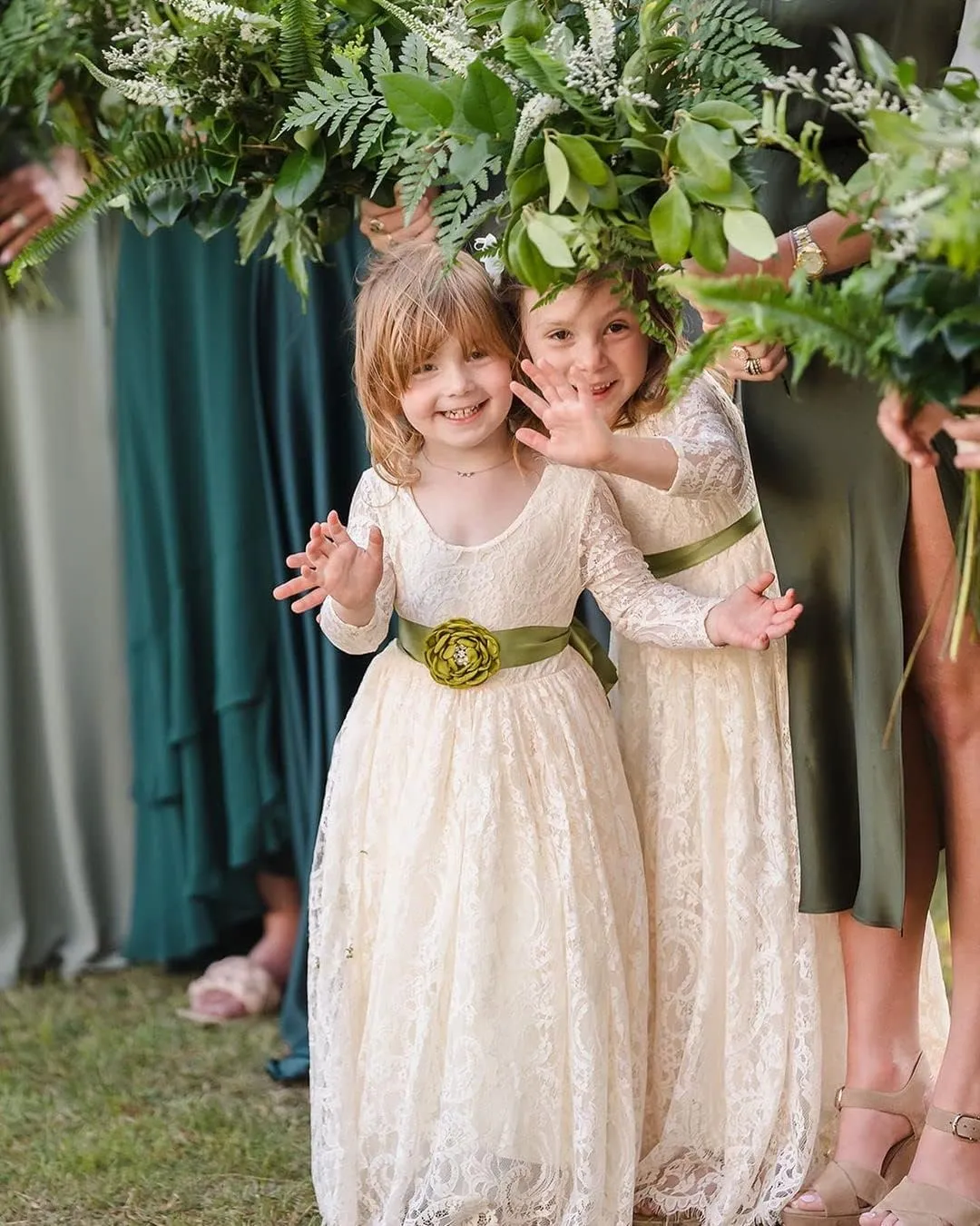 2Bunnies Girl Paisley Lace Back A-Line Straight Tutu Tulle Party Flower Girl Dress