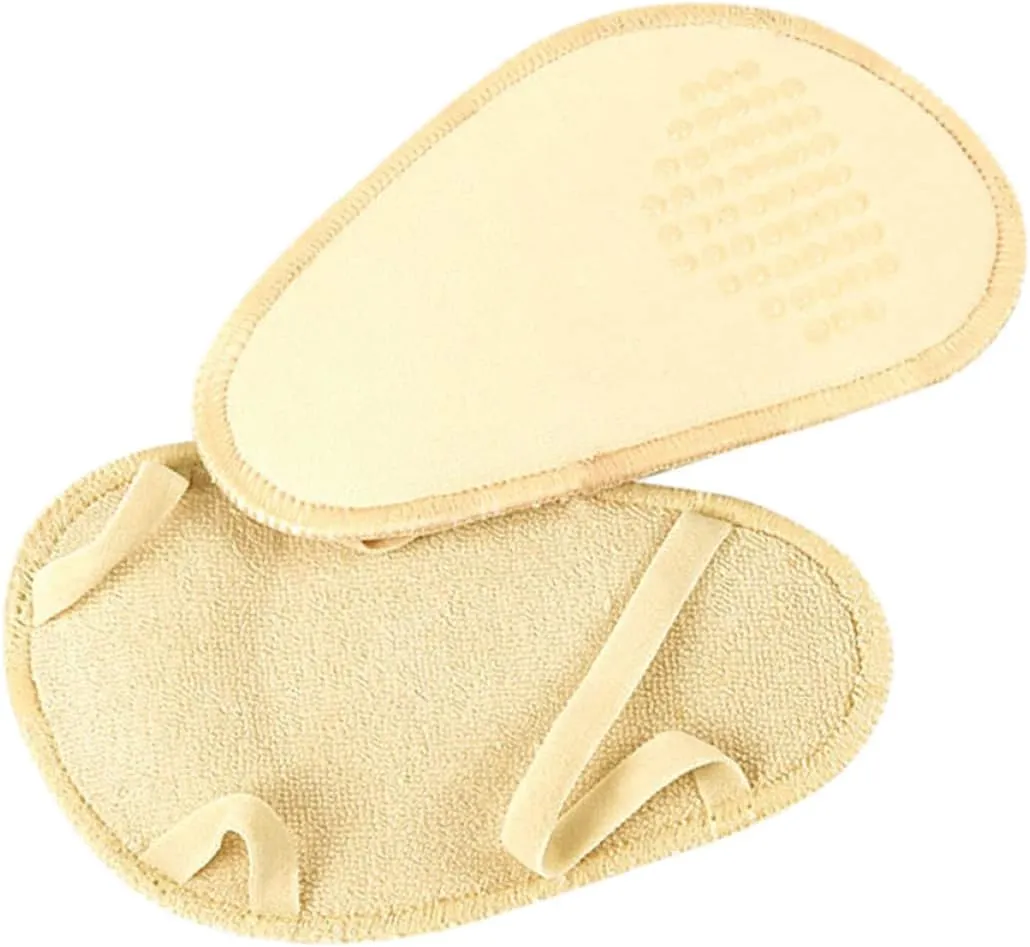 2Pairs Non Slip Half Sole Insoles for Women Invisible Forefoot Cushions with Shock Absorption Comfortable Gel Pads for High Heels Relief
