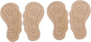 2Pairs Slip Half Sole Mats for High Heels Beige Sweat Absorbing Shoe Pads Comfortable Insoles for Sandals and High Heeled Shoes for Summer Use