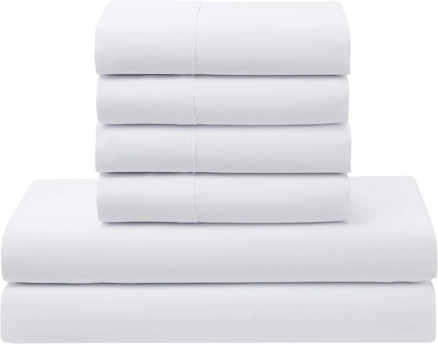 7 Piece Comforter Set Bag Solid Color All Season Soft Down Alternative Blanket & Luxurious Microfiber Bed Sheets, Queen, Buffalo Plaid Black/White