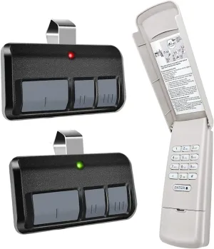 877MAX Keypad with 2 Pack 893MAX Remote, Fit for Liftmaster Garage Door Opener Keyless Entry, Keypad Replace 878MAX 376LM 377LM 877LM 977LM, Remote Replace 893LM G953EV-P2 371LM 373LM 971LM 973LM