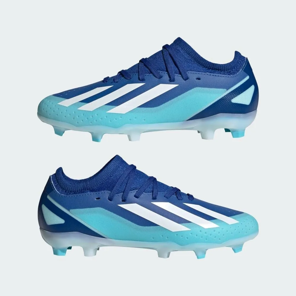 adidas Kids Boys X Crazyfast.3 Ll Firm Ground Soccer Cleats - Blue