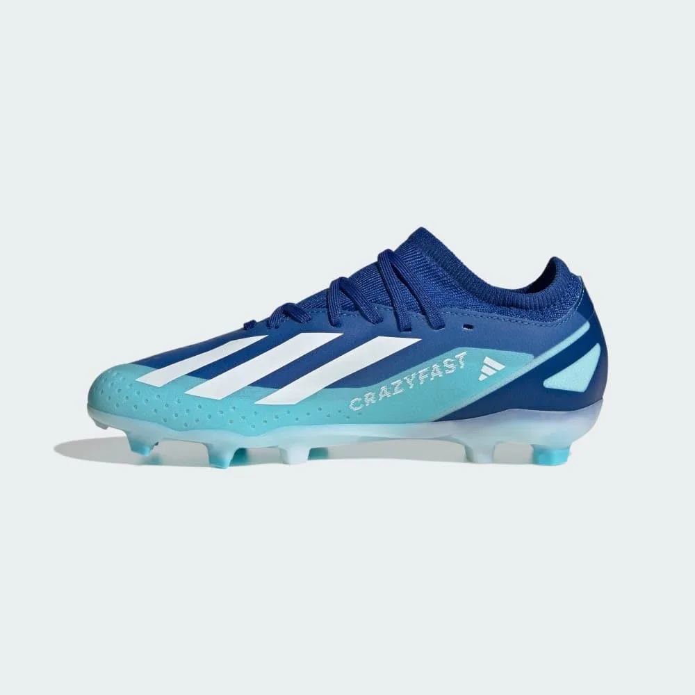 adidas Kids Boys X Crazyfast.3 Ll Firm Ground Soccer Cleats - Blue
