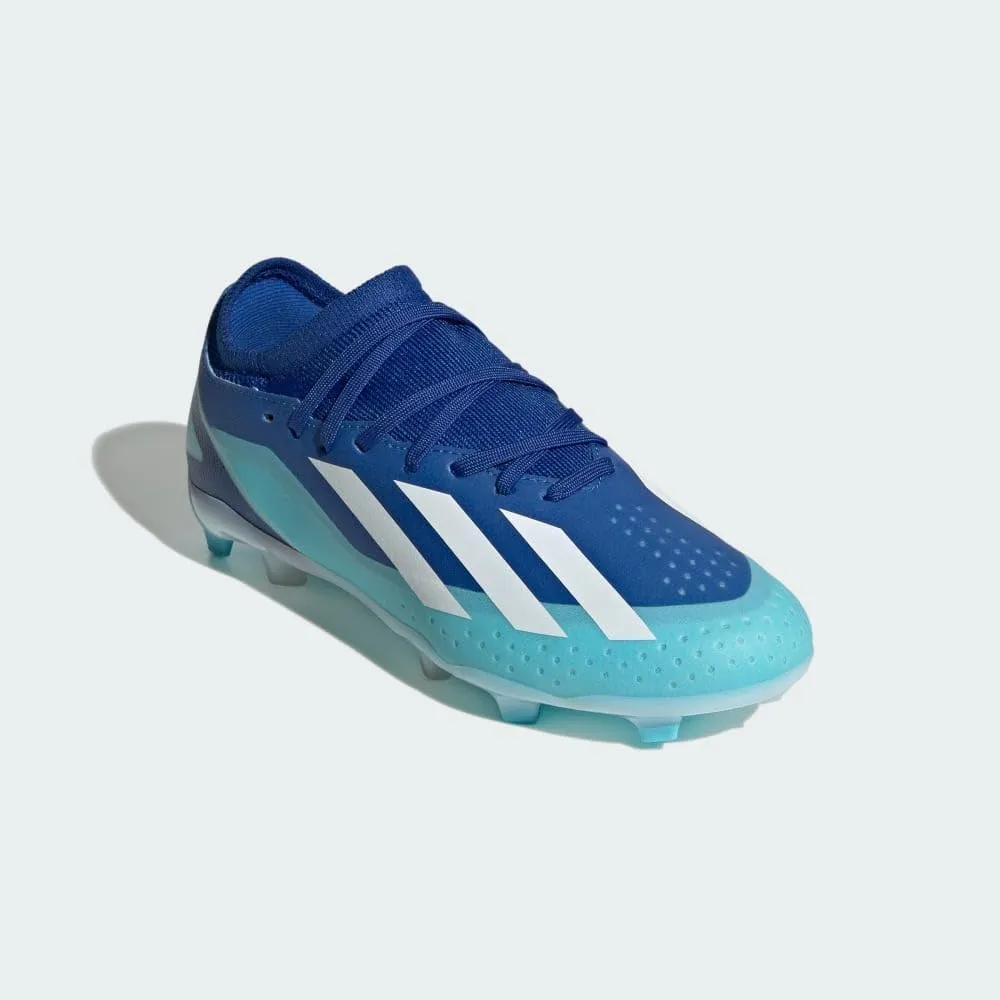 adidas Kids Boys X Crazyfast.3 Ll Firm Ground Soccer Cleats - Blue
