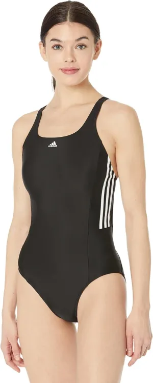 adidas Women's Sh3.ro Mid 3-Stripes Swimsuit