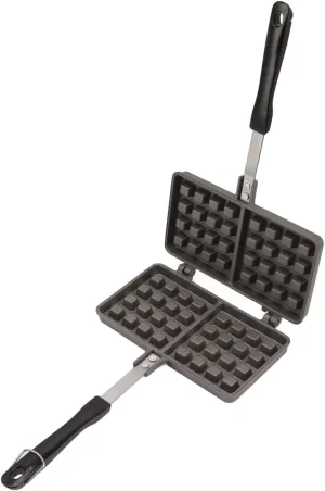 Aluminum Waffle Pan, Non-Stick, 12-Inch, Flat Bottom, Heat Resistant, Dishwasher Safe