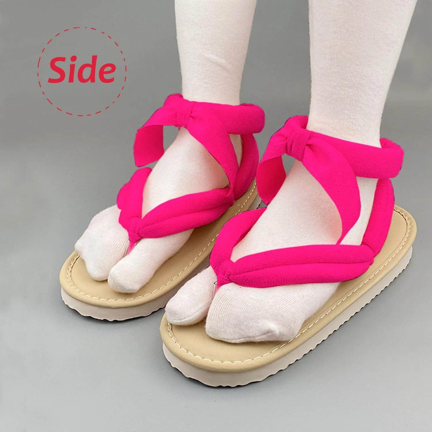 Anime Cosplay Clog Shoes Kamado Mitsuri Cosplay Geta Sandal Unisex Flip Flops with Socks