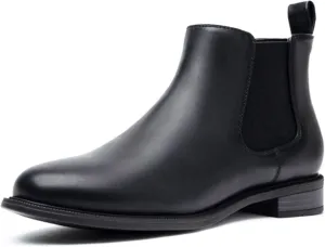 ANJOUFEMME Womens Fall Flat Chelsea Boots, Classic Comfortable Short Ankle Boots, Fashion Dress Booties