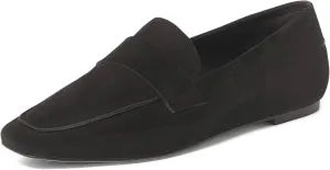 Anthony Veer Nancy Suede Loafers for Women | Handcrafted from Italian Leather | Piping Apron Detail | Contouring Ortholite® Bedded Insoles | Stacked Leather Heel