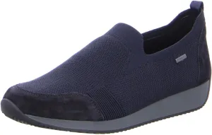 ara Women's Lissabon 1244061 Loafers, Blue Blue 02, 8.5