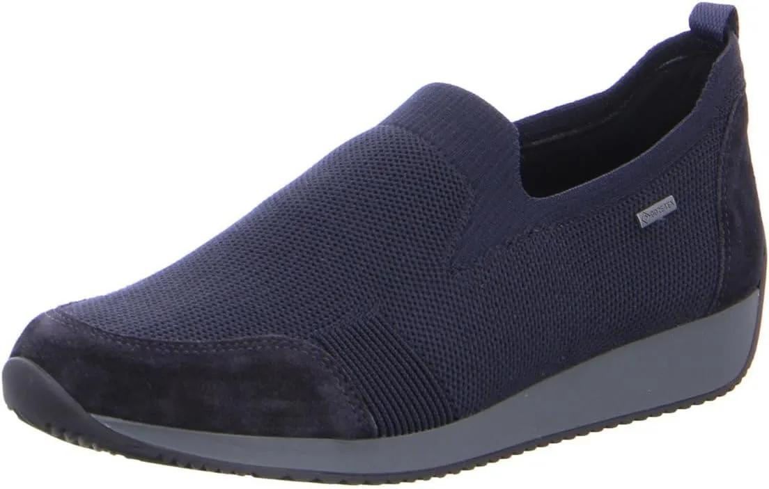 ara Women's Lissabon 1244061 Loafers, Blue Blue 02, 8.5
