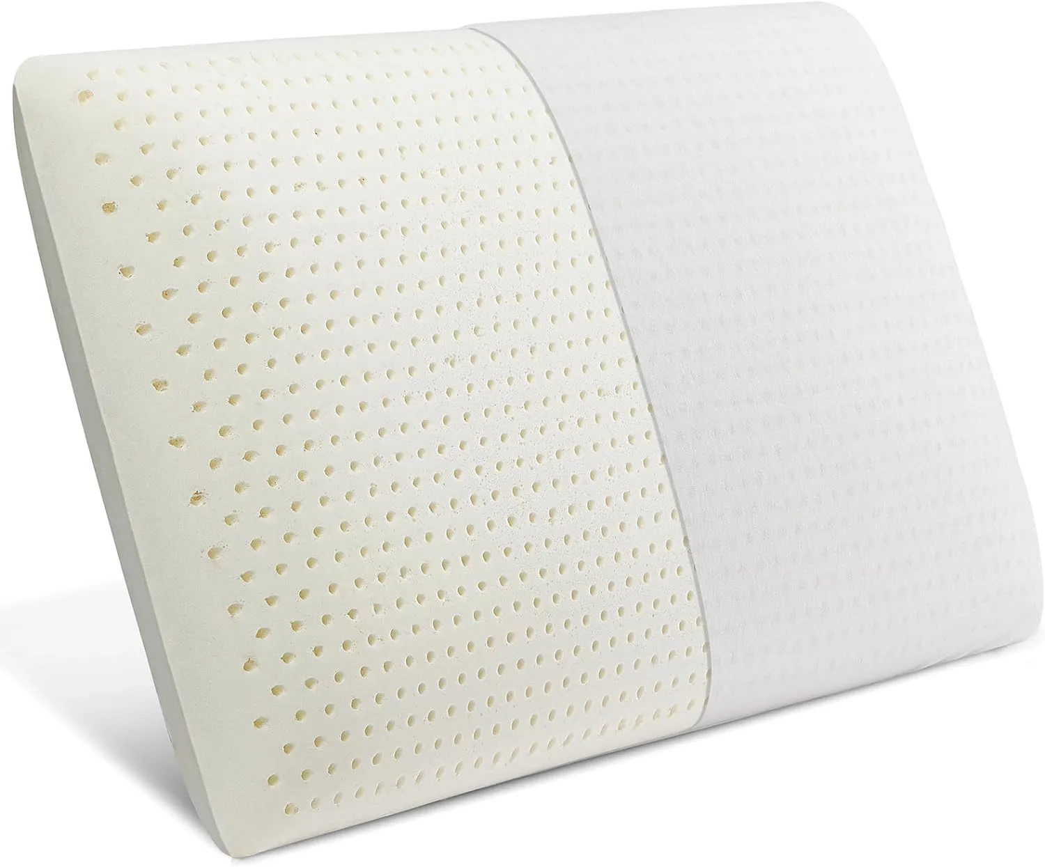 Artka 100% Natural Talalay Latex Pillow Sleeping Bed Pillow - Luxury Queen Pillow for Side, Back, and Stomach Sleepers - Extra Soft Latex Foam Pillow - Removable Breathable Cotton Cover