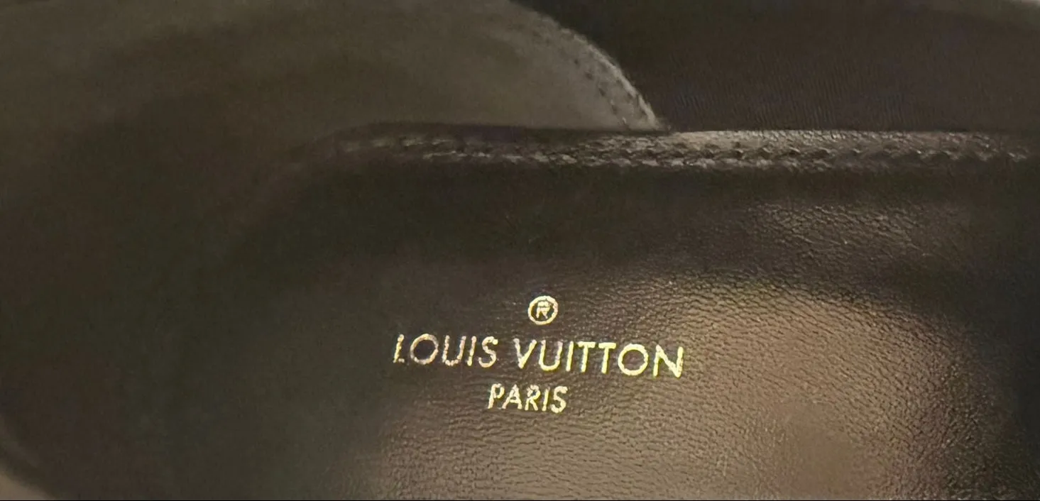 Authentic Louis Vuitton Monogram Loafers – Size 38, Like-New Condition, Worn Once