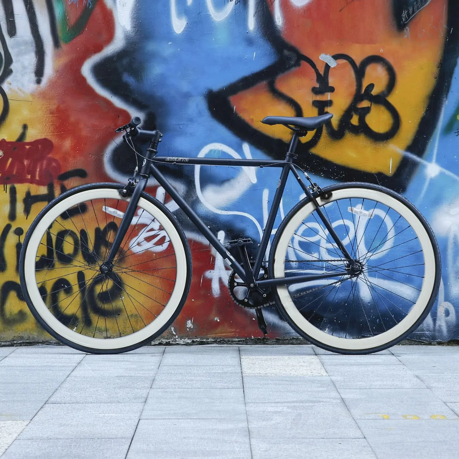 AVASTA Single-Speed Fixed Gear Urban Commuter Fixie Bike Flip Flop Hub Bicycle, Multiple Colors