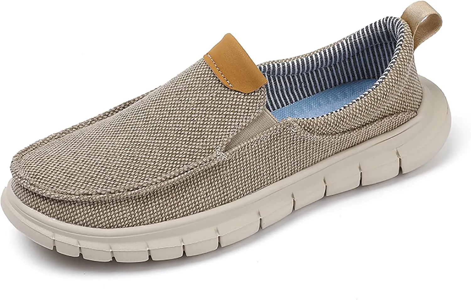 Azooken Men's Loafers Walking Canvas Lightweight Csual Slip-On Shoes