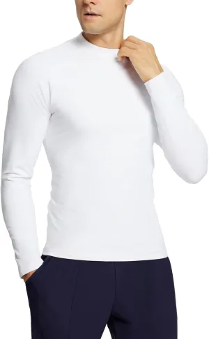baleaf Men's Fleece Thermal Long Sleeve Shirt Cold Weather Workout Tops Moisture Wicking Running Shirt
