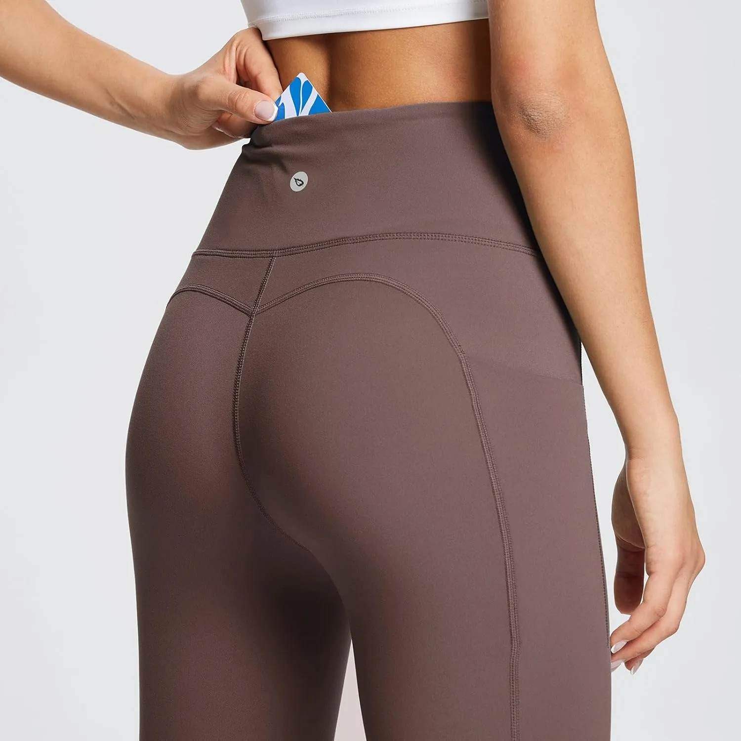 baleaf Women's Leggings with Pockets Tummy Control Workout High Waisted Athletic Running 7/8 Ultra Soft Gym Yoga Ankle Pants