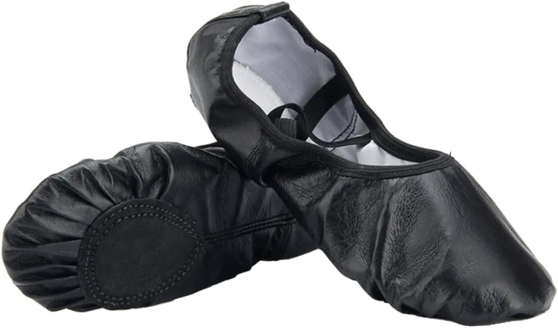 Ballet Dance Shoes Classic Black Sole Yoga Gymnastics Flats Comfortable Lightweight Slippers for Freedom of Movement