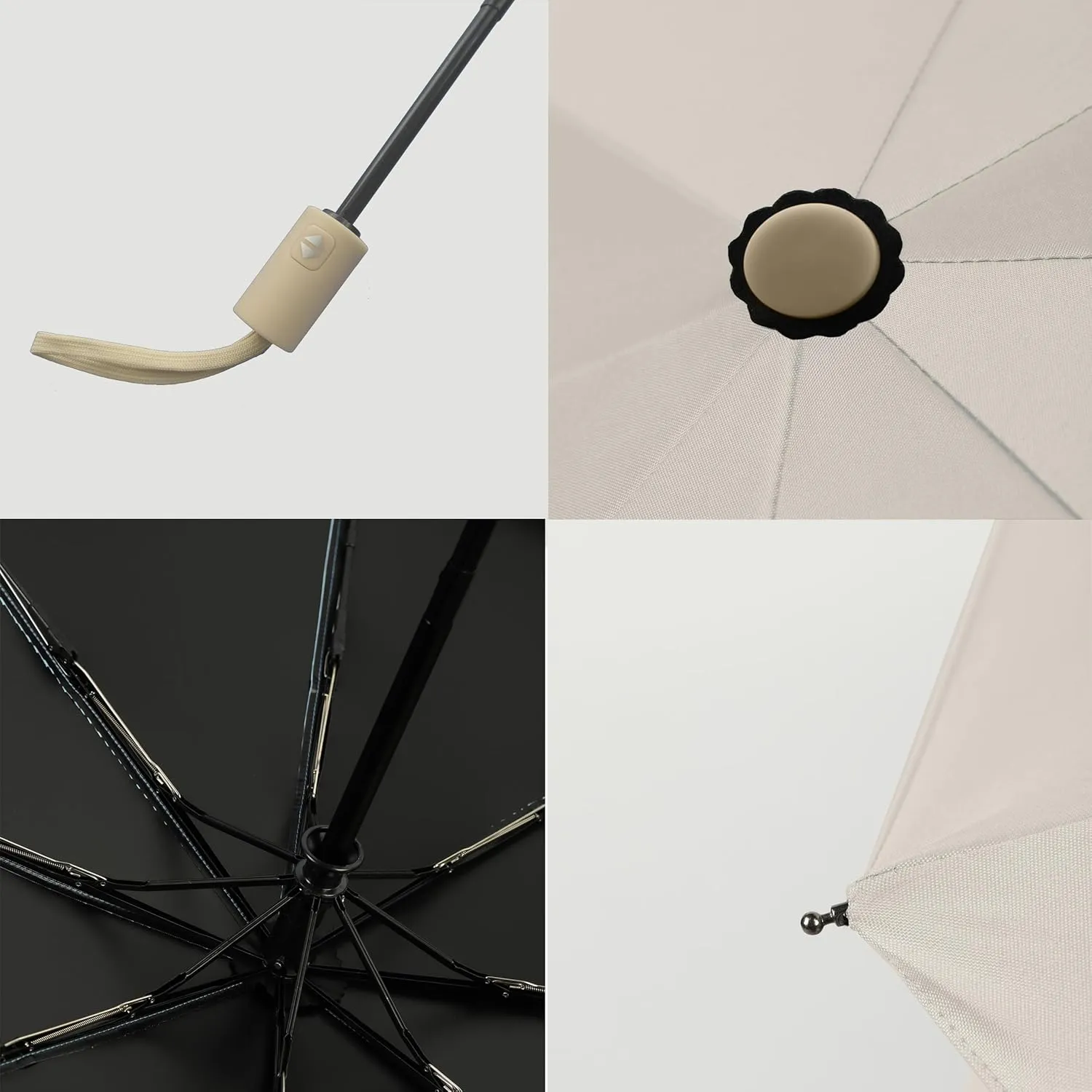 BAODINI Small UV Protection Travel Umbrella Compact for Rain and Sun UPF 50  Windproof Portable 42 inch Umbrella for Women and Men