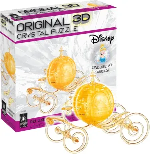 BePuzzled, Disney Cinderella's Carriage Deluxe Original 3D Crystal Puzzle, Perfect for Puzzlers Ages 12 and Up, Challenging to Complete and Beautiful to Display, Collect Them All