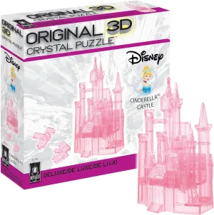 BePuzzled, Disney Cinderella's Castle Deluxe Original 3D Crystal Puzzle, Perfect for Puzzlers Ages 12 and Up, Challenging to Complete and Beautiful to Display, Collect Them All