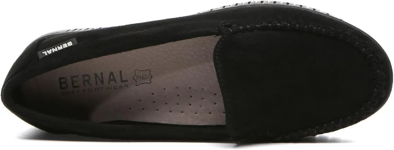 Bernal Loafers for Women Slip On Penny Loafers Hollow Out Breathable Slip On Flat Shoes Work Walking Shoes with Buckle