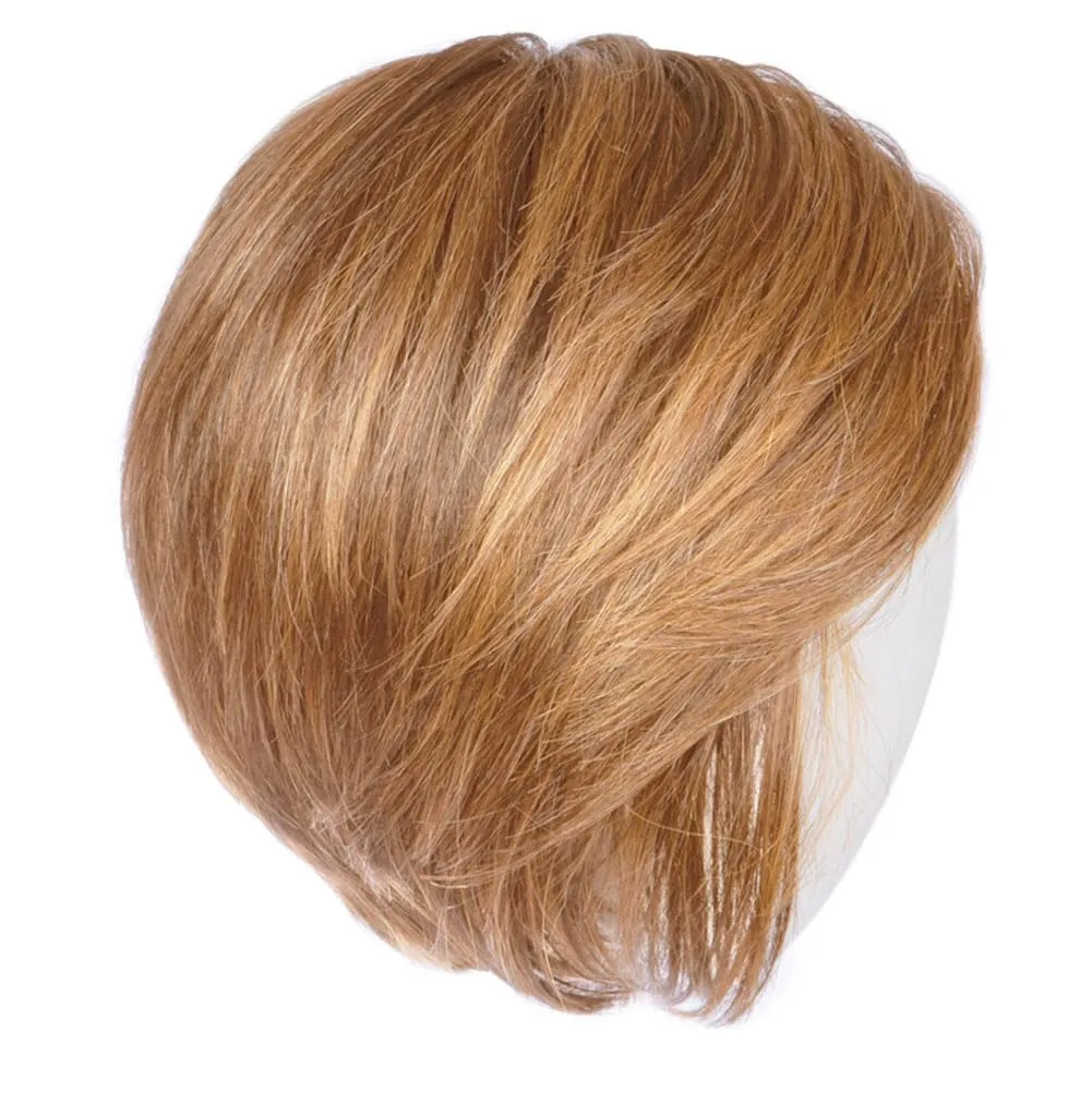 Best In Class Layered Chin-Length Boycut Wig by Hairuwear, Average Cap, GF14-88SS Golden Wheat