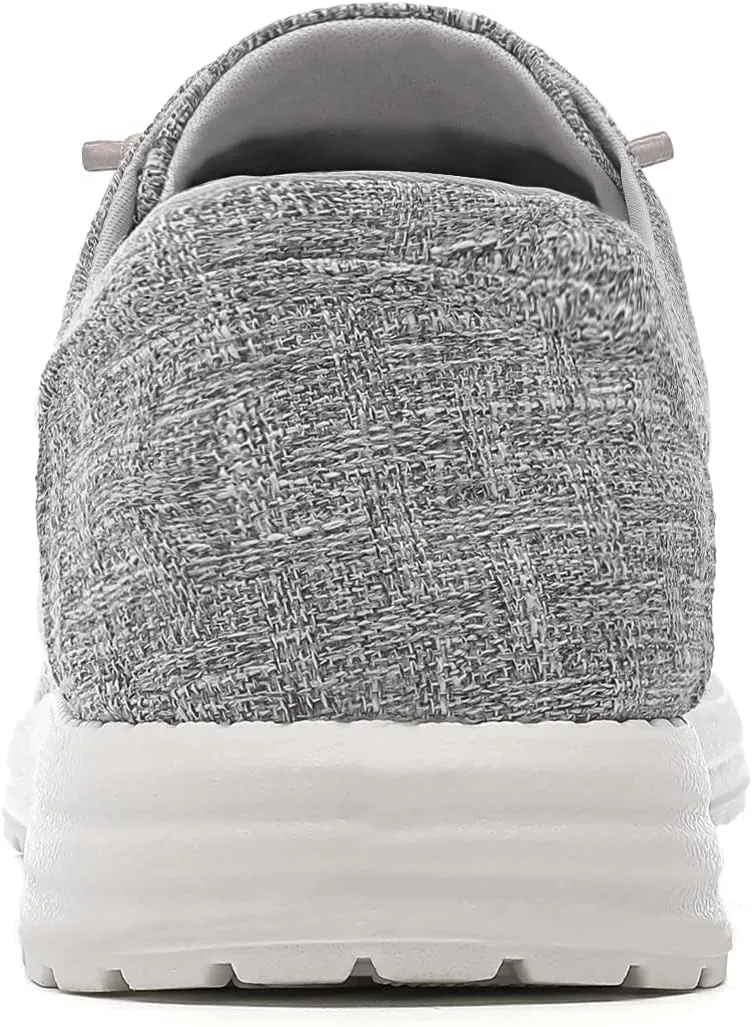 Betrue Men's Lightweight Soft Deck Shoes, Cotton Canvas Loafers for Casual Occasions