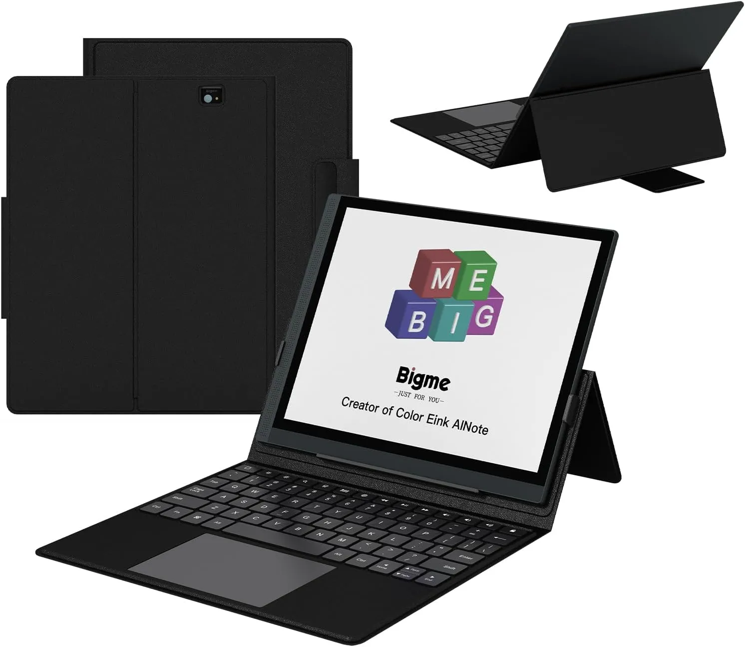 Bigme Case with Keyboard B1051 Series Electronic Ink Read/Write Tablet,Keyboard Case with Trackpad, Wireless Keyboard and Protect case 2 in1- Black