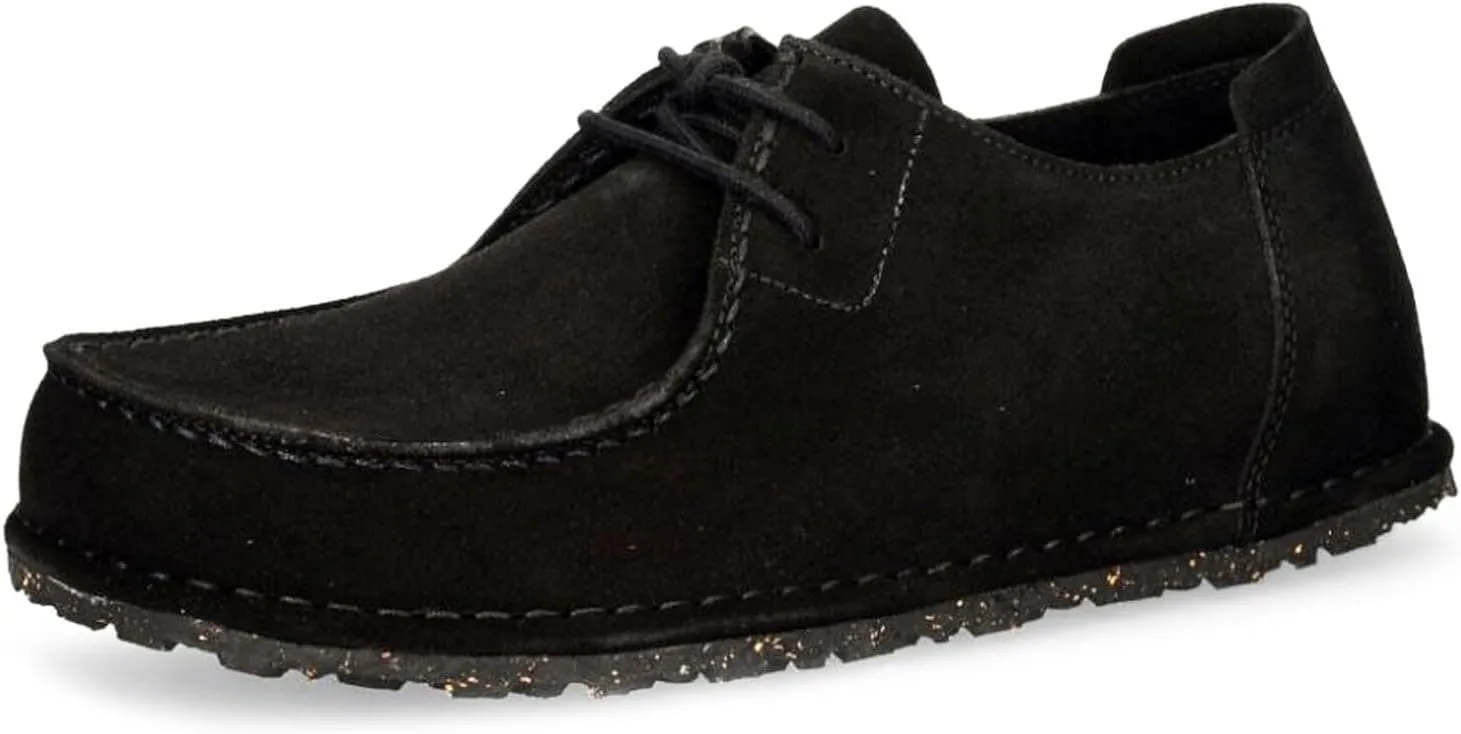 Birkenstock Men's Utti Lace Up Deep Blue Loafers