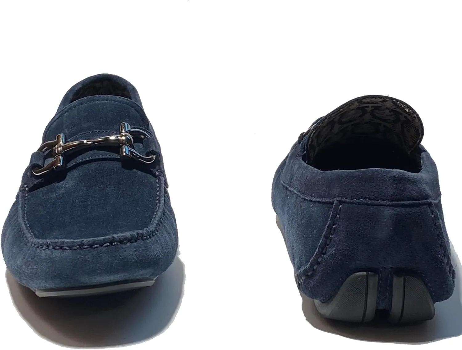 Bit Dark Blue 7.5 EE Men's Suede Leather Drivers Dress Loafers Parigi 20 (Salvatore