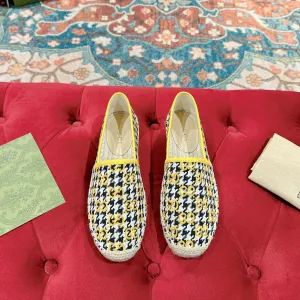 BLACK LOAFER ESPADRILLE Risk-free returns All-in-one solution CANVAS Gucci LEMON AND GG