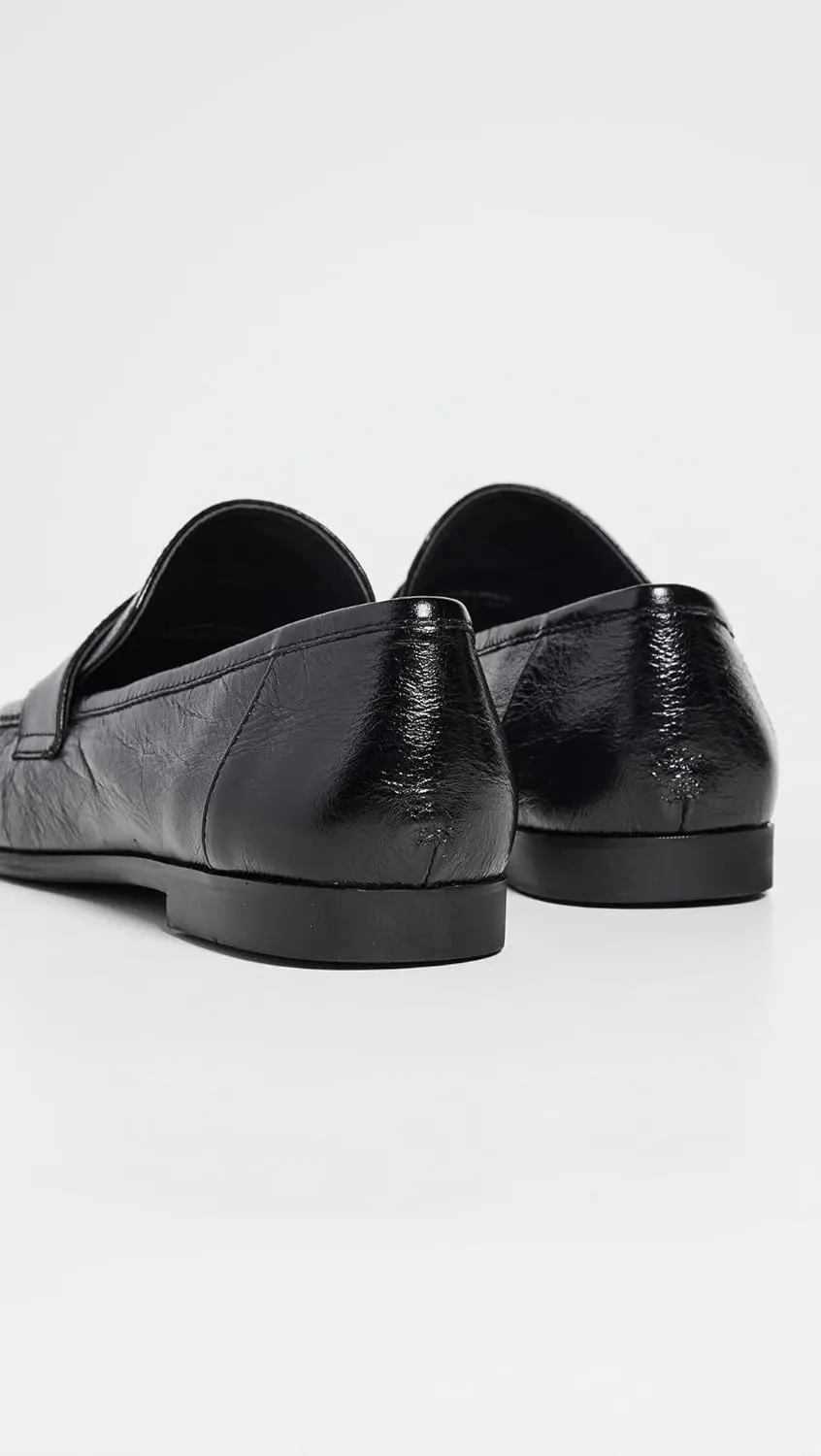 Black Suede Studio Women's Arrow Loafers