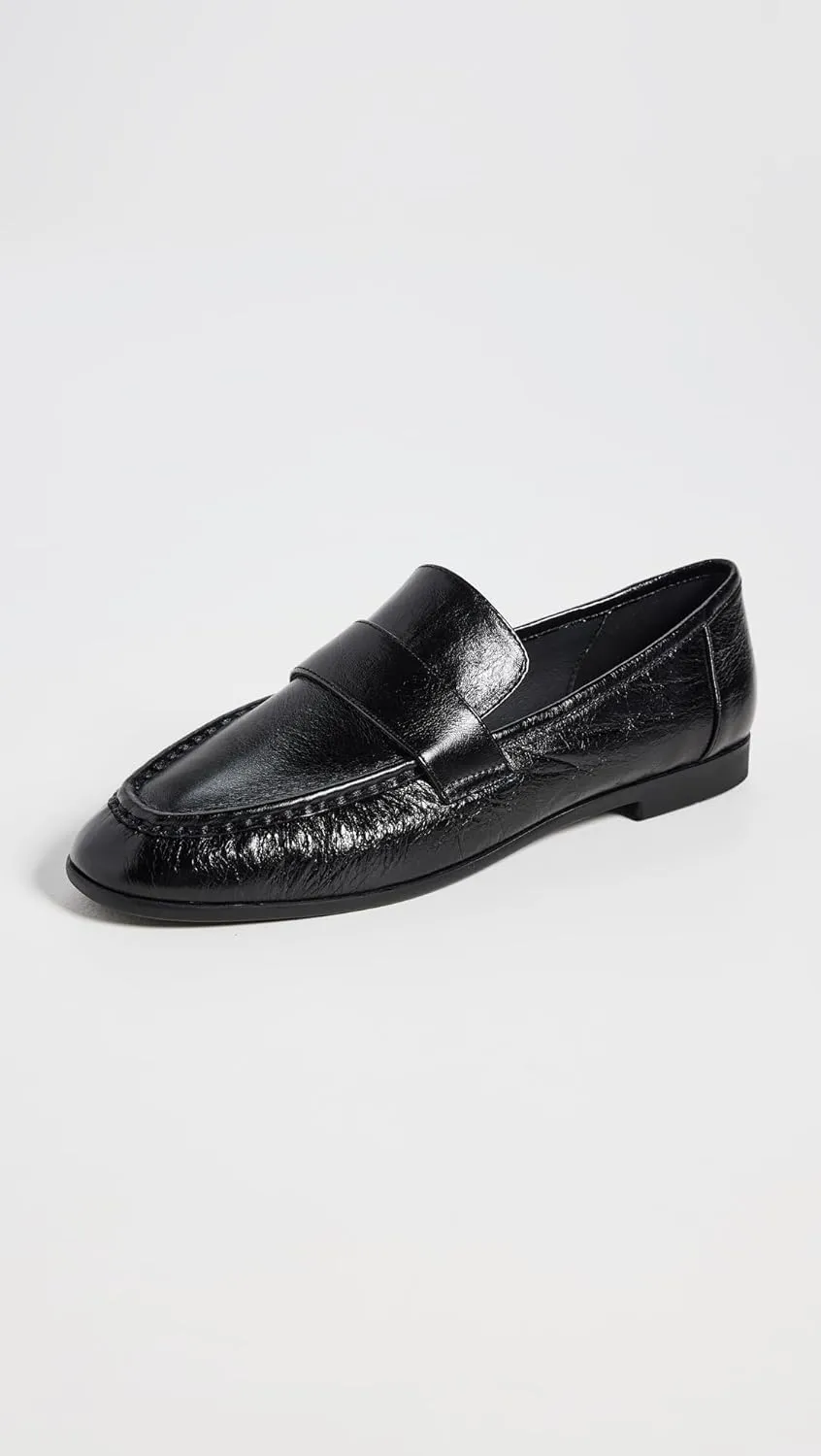 Black Suede Studio Women's Arrow Loafers