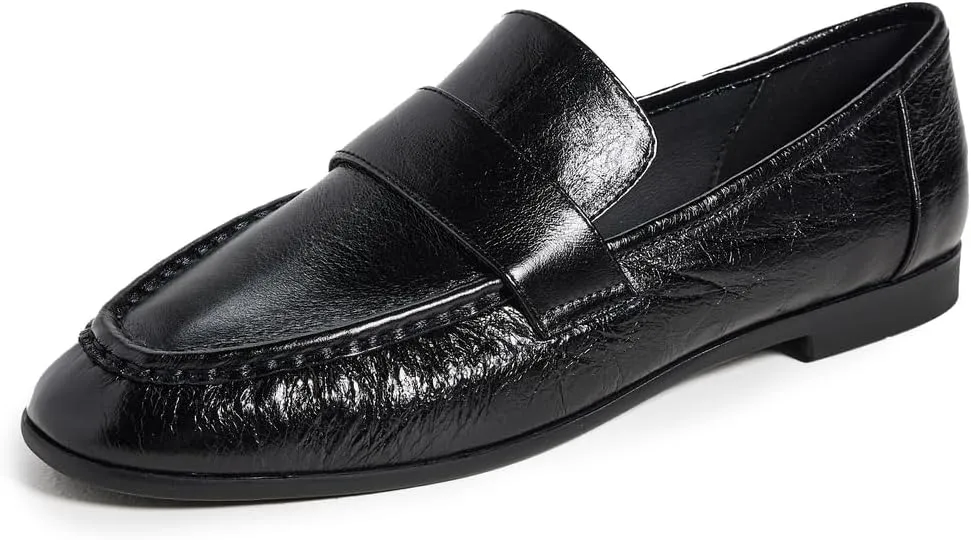 Black Suede Studio Women's Arrow Loafers