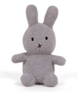 Bobby Bunny Grey 100% Cotton Knitted Stuffed Soft Toy for Babies / Kids