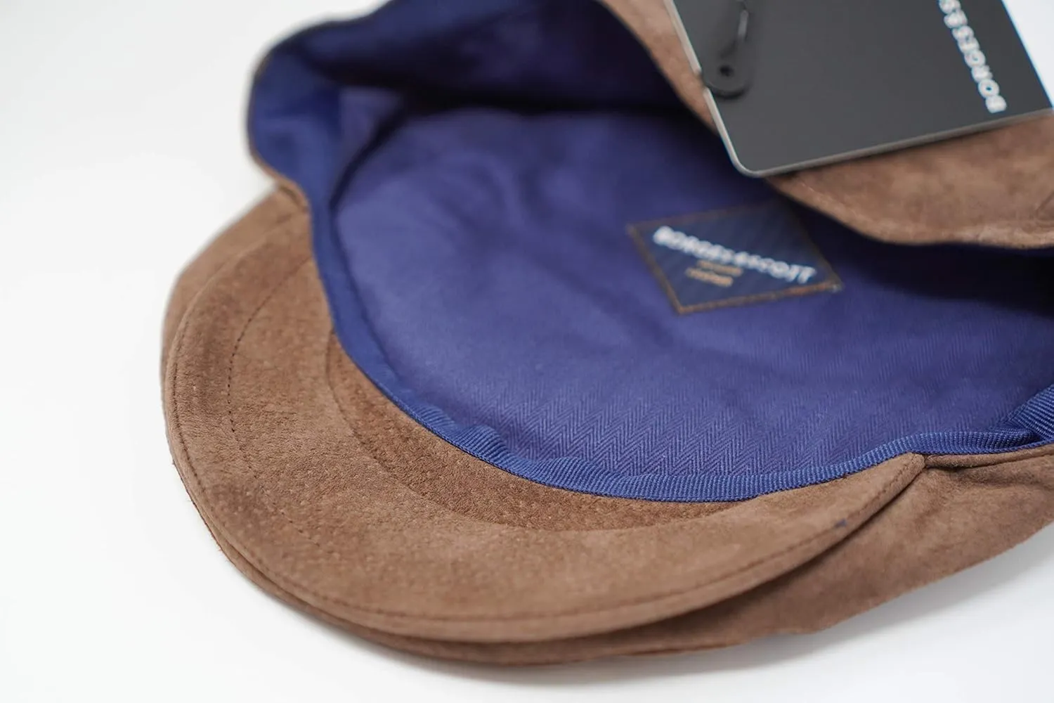 Borges & Scott The Tanner - Leather Flat Cap - Soft Pigskin and Cotton Lined Cap