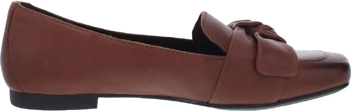 BORN Womens Carrine Leather Square Toe Fashion Loafers Brown