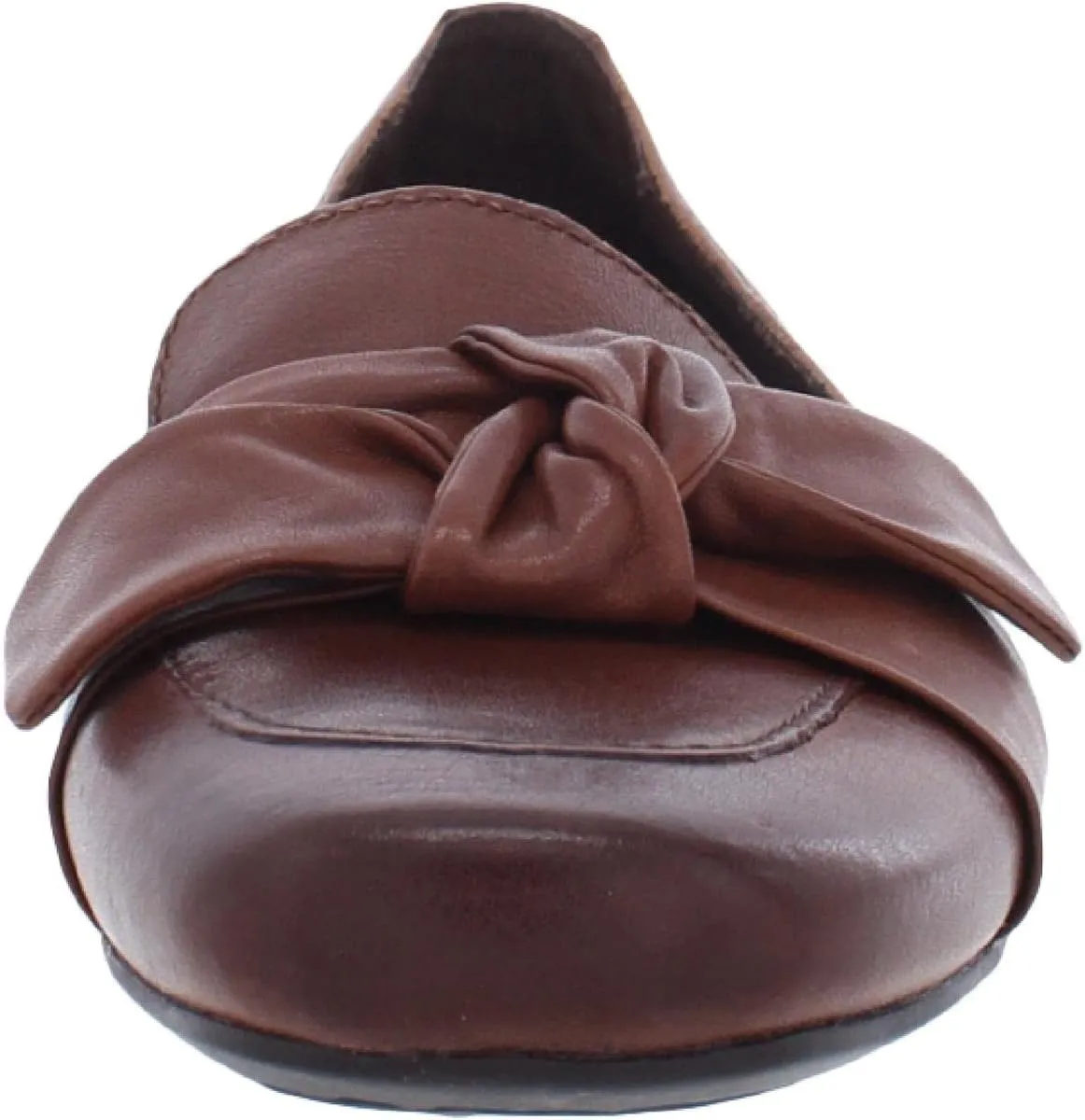 BORN Womens Carrine Leather Square Toe Fashion Loafers Brown