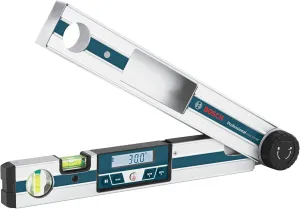 BOSCH GAM 220 MF 4-in-1 Digital Angle Finder, Includes Leg Extension, 4 AA Batteries, & Carrying Case