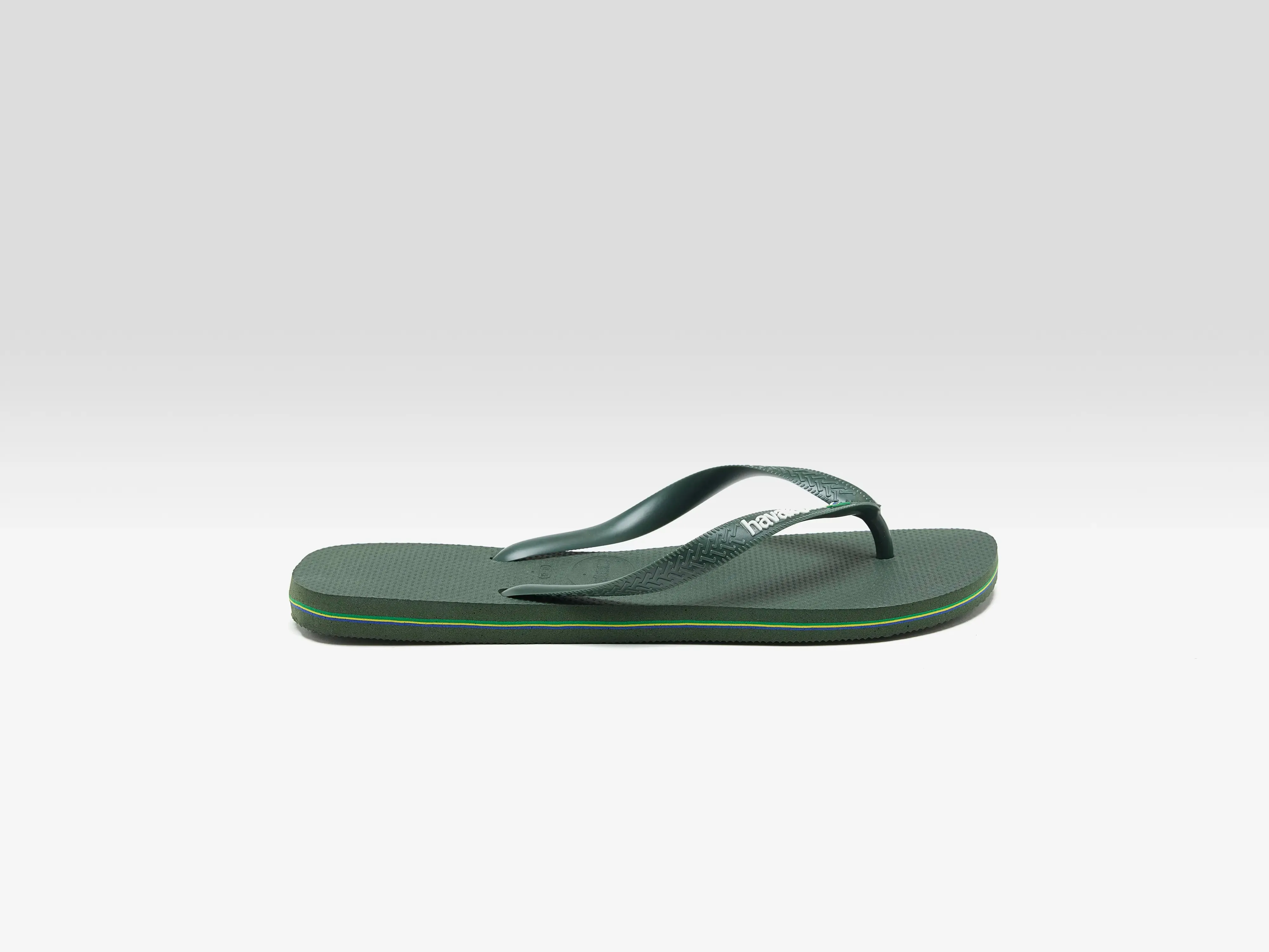 Brasil Logo Flip Flops for Men  (251 / M / GREEN)