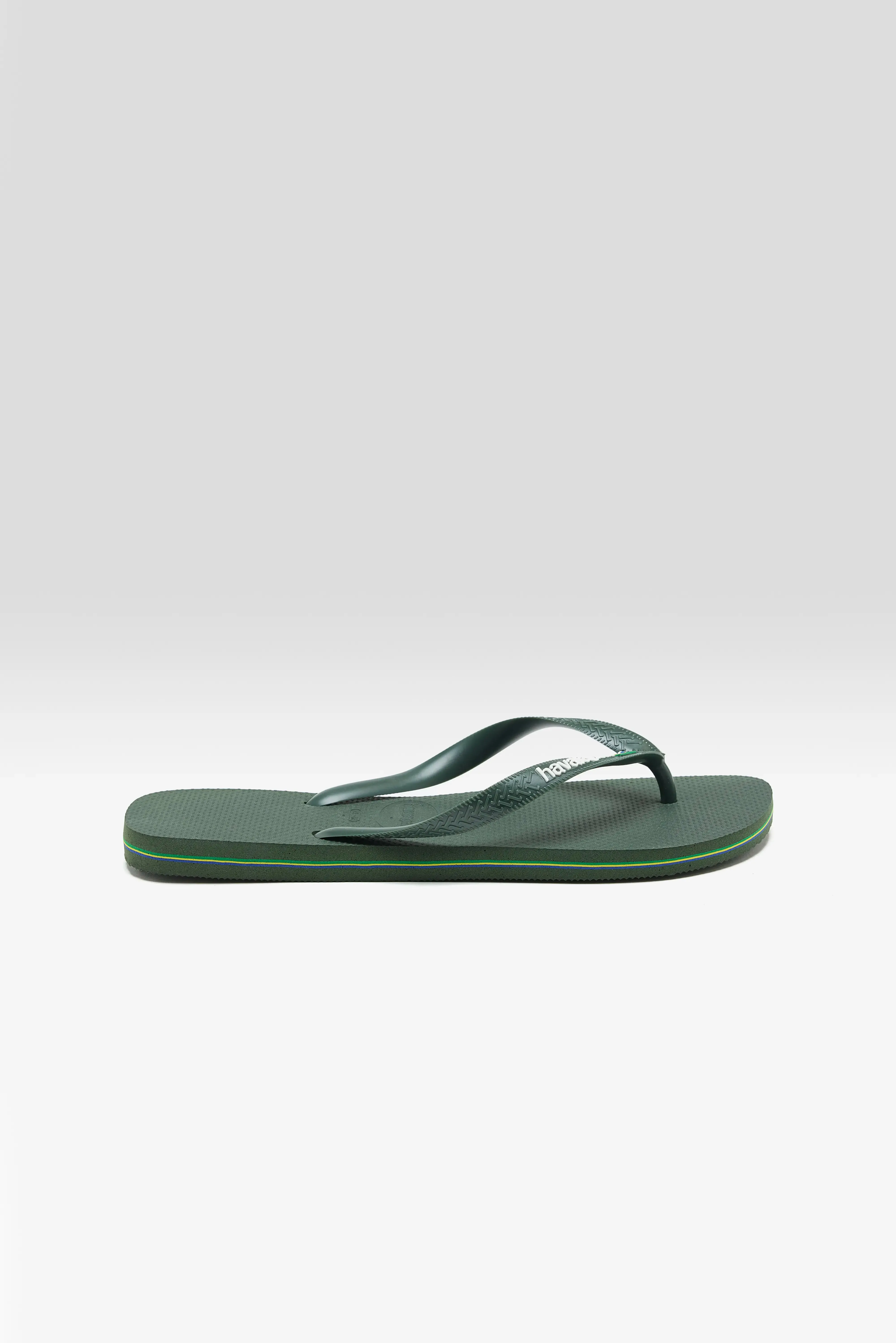 Brasil Logo Flip Flops for Men  (251 / M / GREEN)