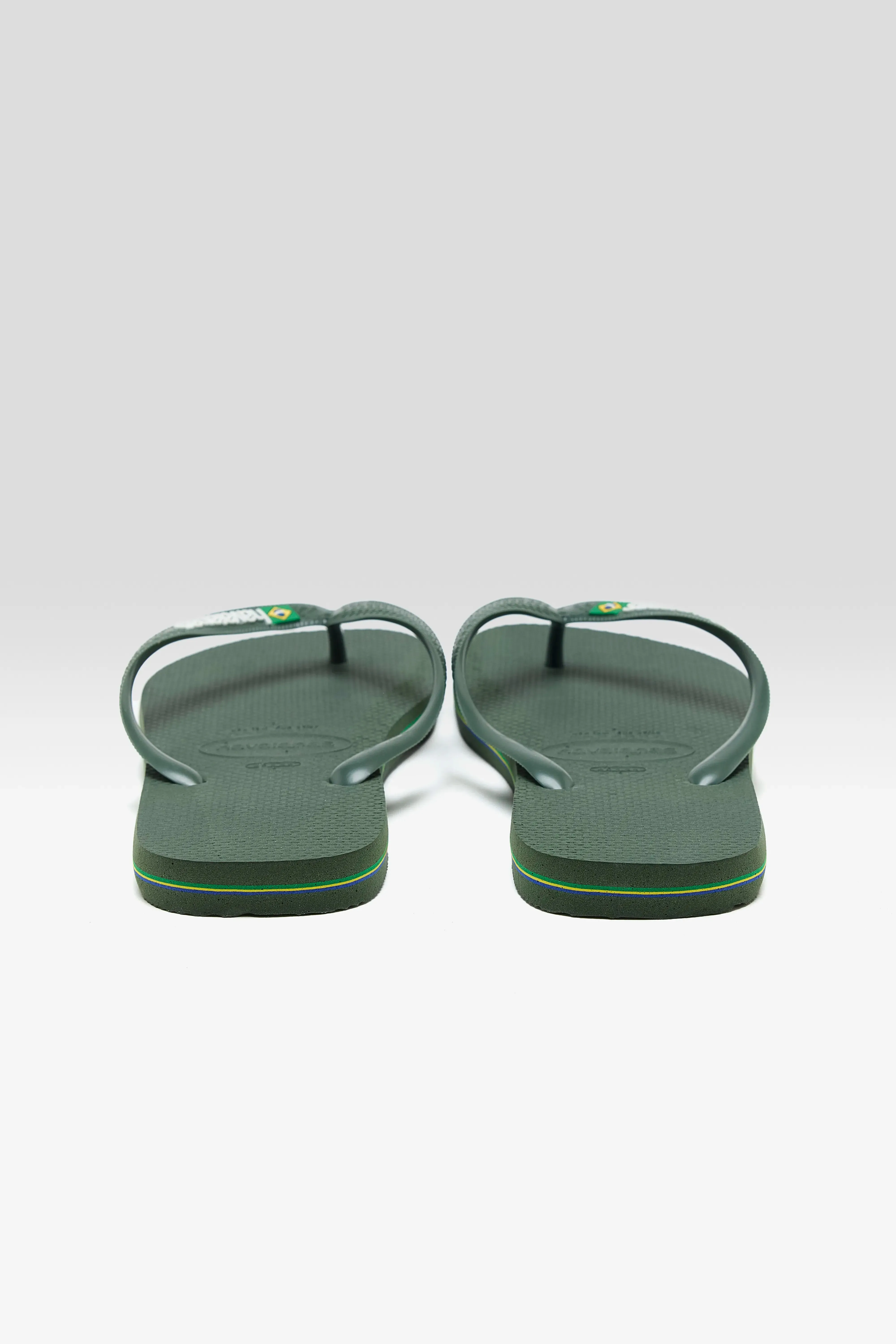 Brasil Logo Flip Flops for Men  (251 / M / GREEN)