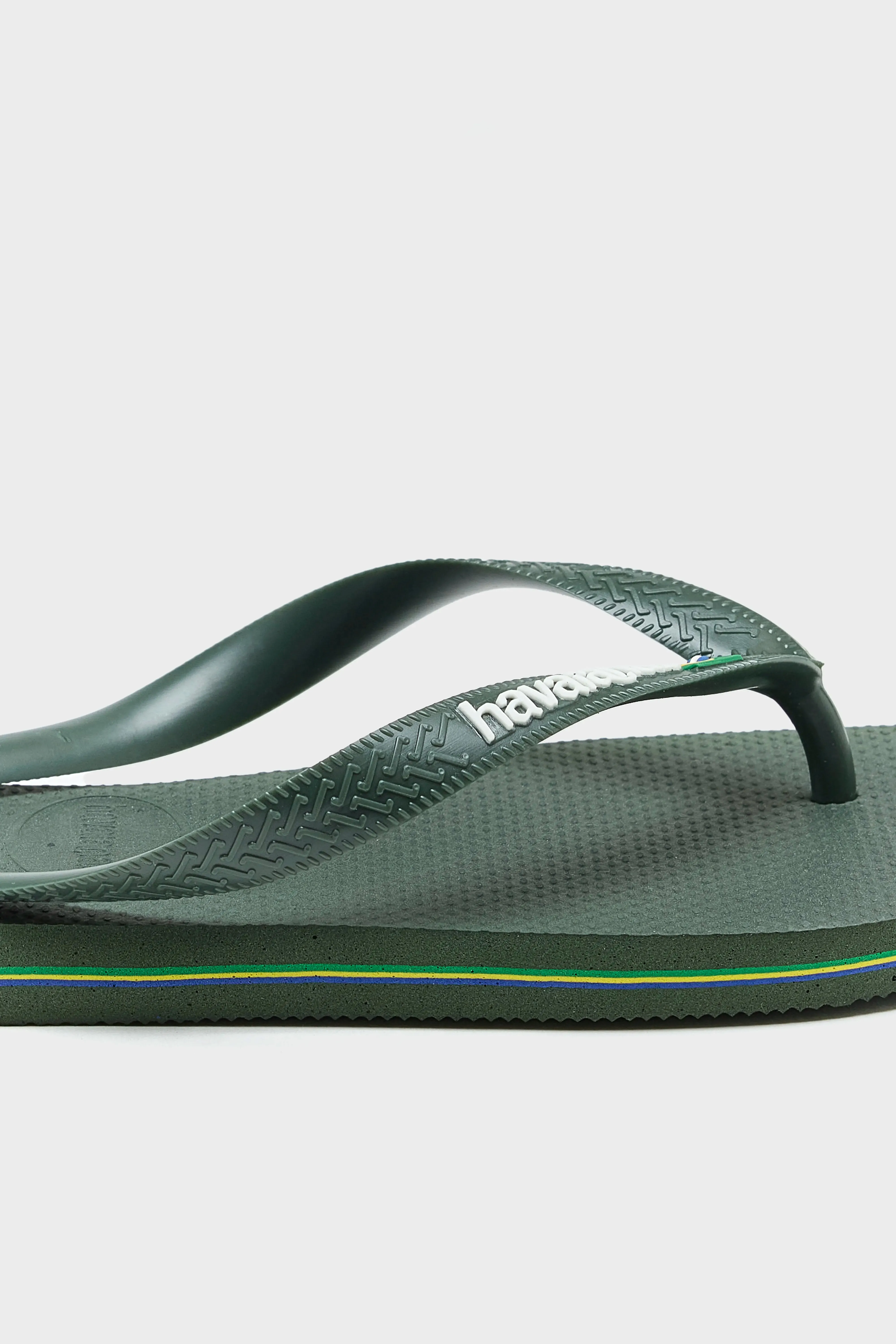 Brasil Logo Flip Flops for Men  (251 / M / GREEN)