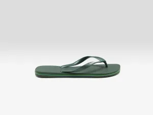 Brasil Logo Flip Flops for Men  (251 / M / GREEN)