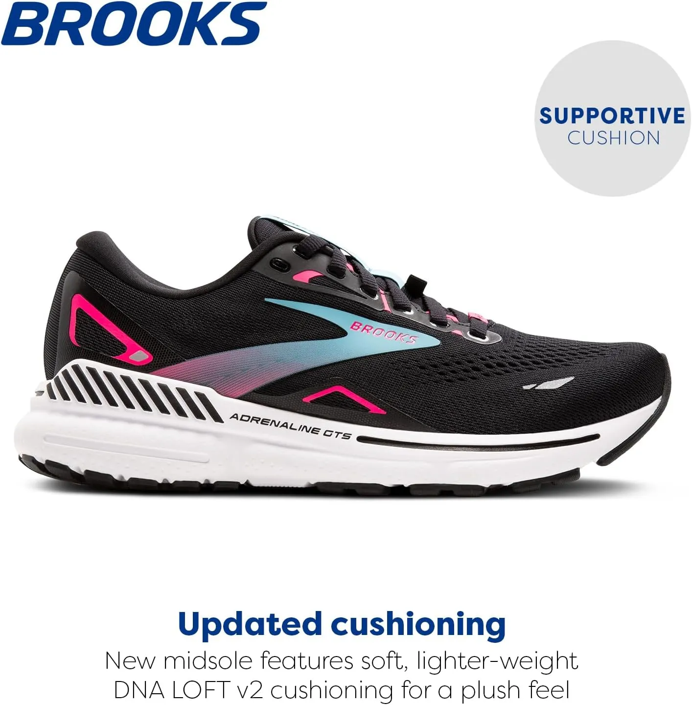 Brooks Women’s Adrenaline GTS 23 GTX Waterproof Supportive Running Shoe