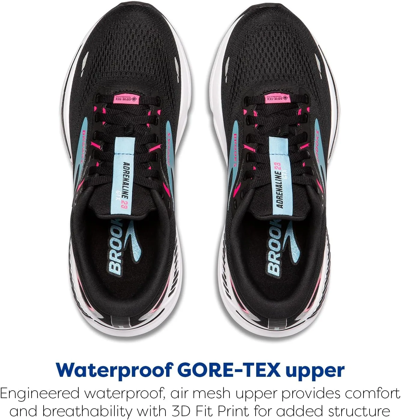 Brooks Women’s Adrenaline GTS 23 GTX Waterproof Supportive Running Shoe